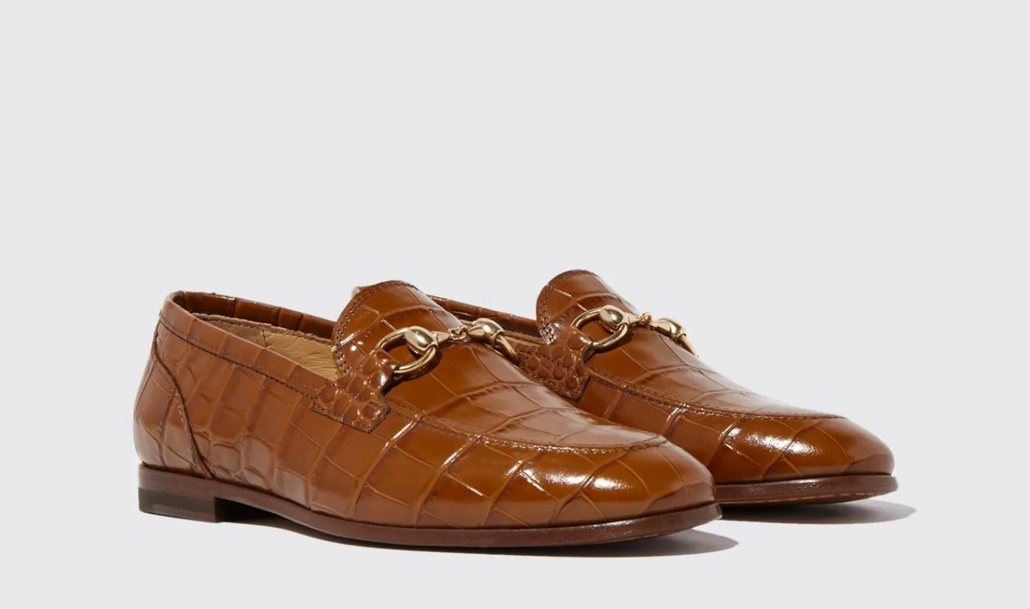 Flash Sale Scarosso Alessandra Brown Croco Brown - Croco-Printed Calf