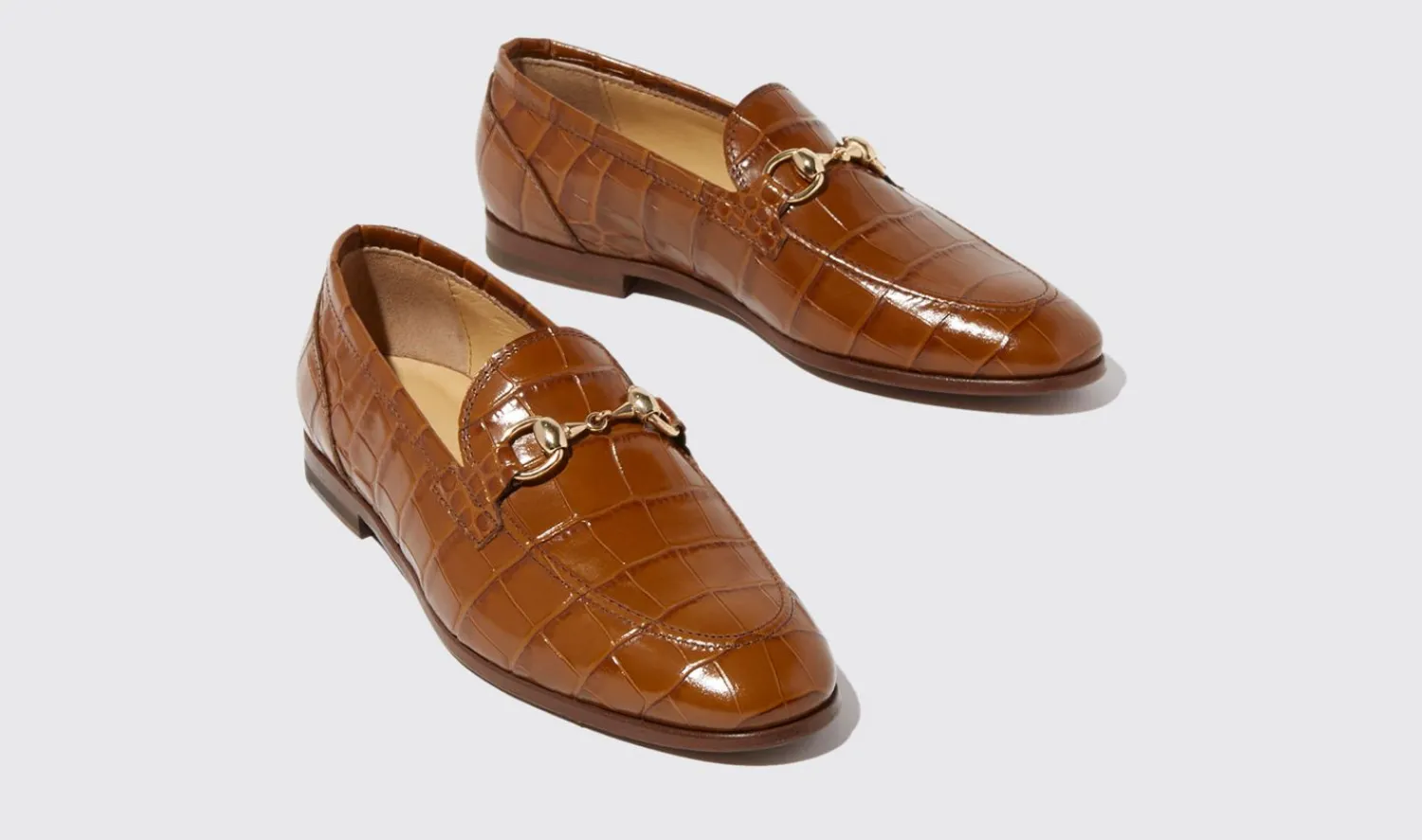 Flash Sale Scarosso Alessandra Brown Croco Brown - Croco-Printed Calf