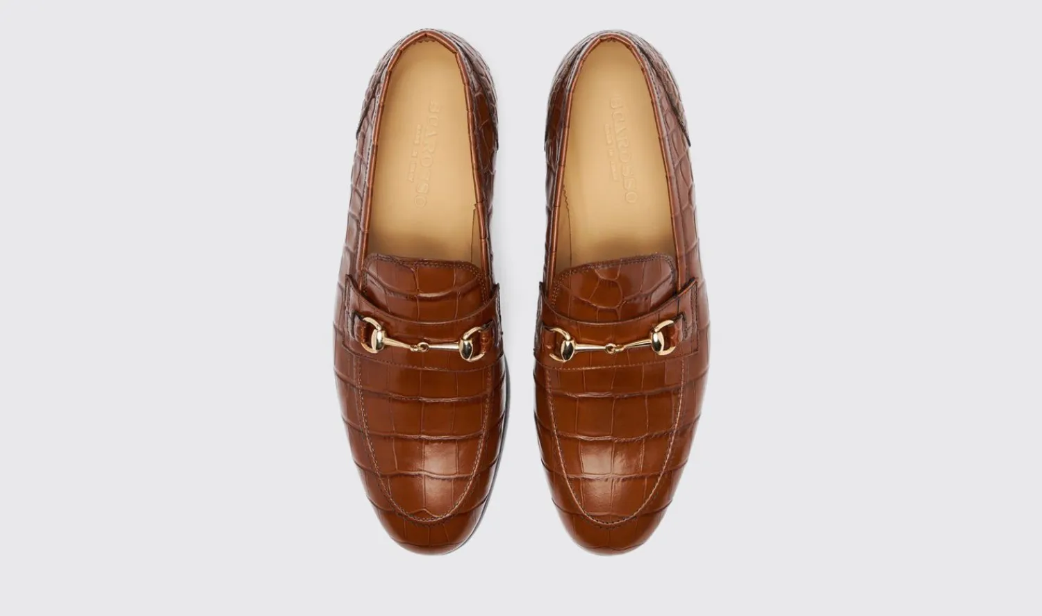 Clearance Scarosso Alessandro Brown Croco Brown - Croco-Printed Calf