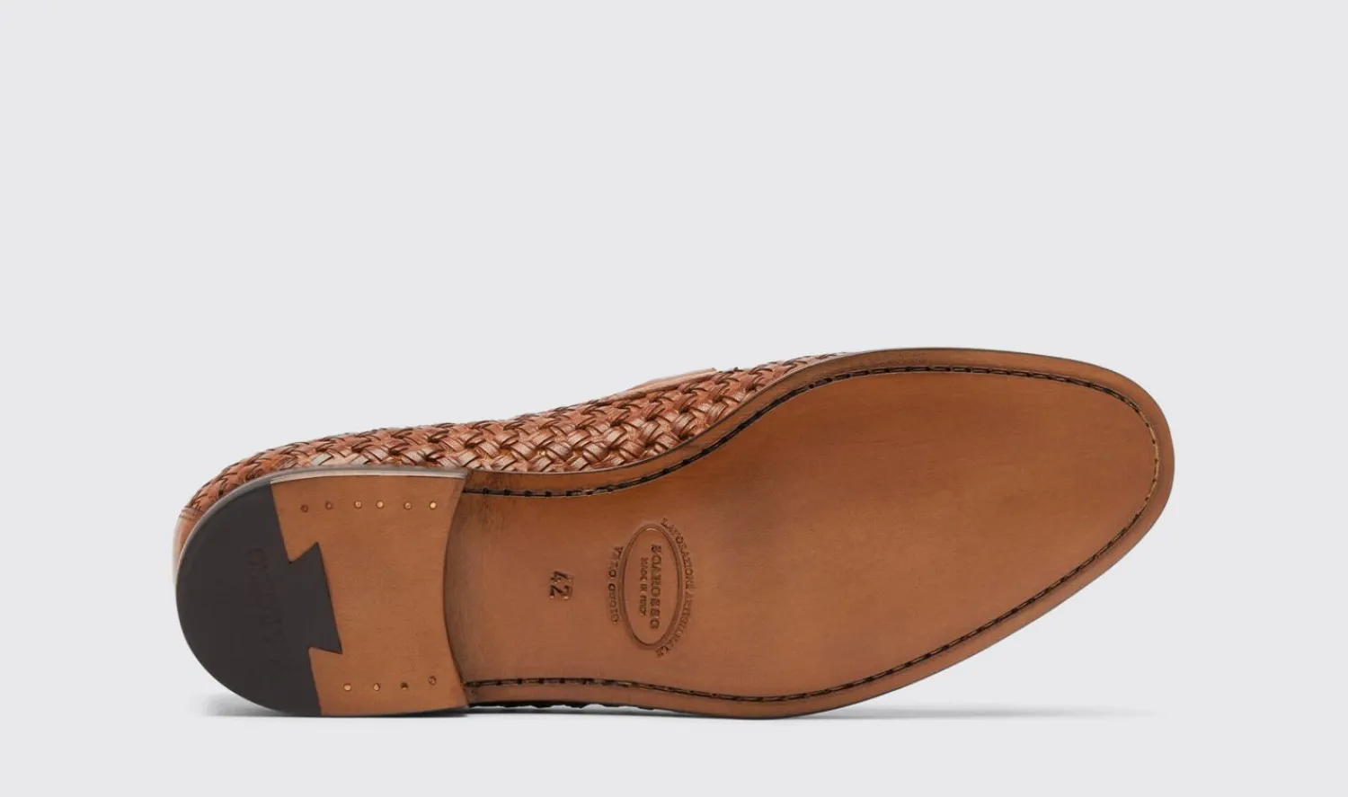 Sale Scarosso Alessandro Cognac Woven Cognac - Calf