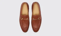 Sale Scarosso Alessandro Cognac Woven Cognac - Calf