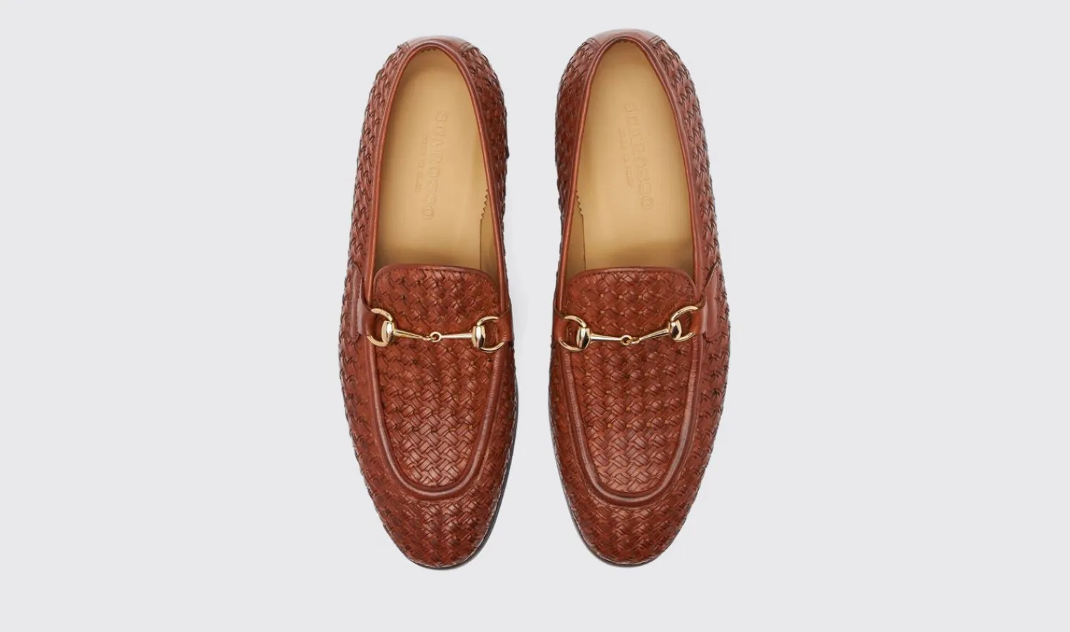 Sale Scarosso Alessandro Cognac Woven Cognac - Calf