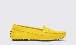 Shop Scarosso Ashley Yellow Suede Yellow - Suede