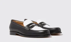 Best Sale Scarosso Austin Black Edit Black & White - Calf