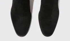 Cheap Scarosso Axel Black Suede Black - Suede