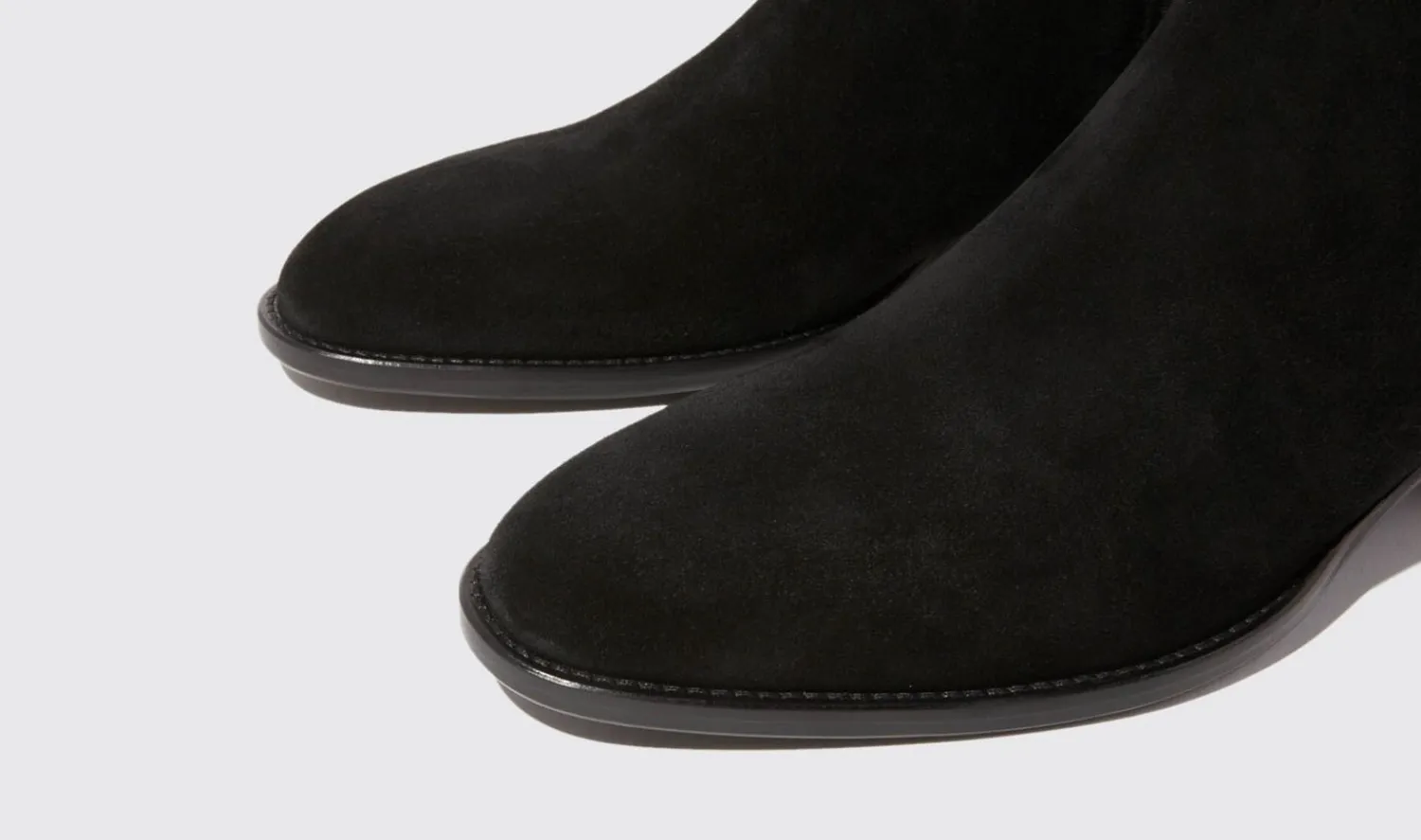 Cheap Scarosso Axel Black Suede Black - Suede