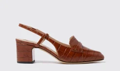Hot Scarosso Bianca Tan Croco Tan - Croco-Printed Calf