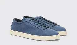Cheap Scarosso Camillo Blue Nubuck Blue - Nubuck
