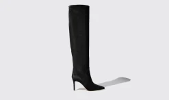 Fashion Scarosso Carra Black Suede Black - Suede