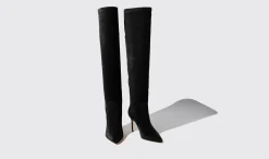 Fashion Scarosso Carra Black Suede Black - Suede
