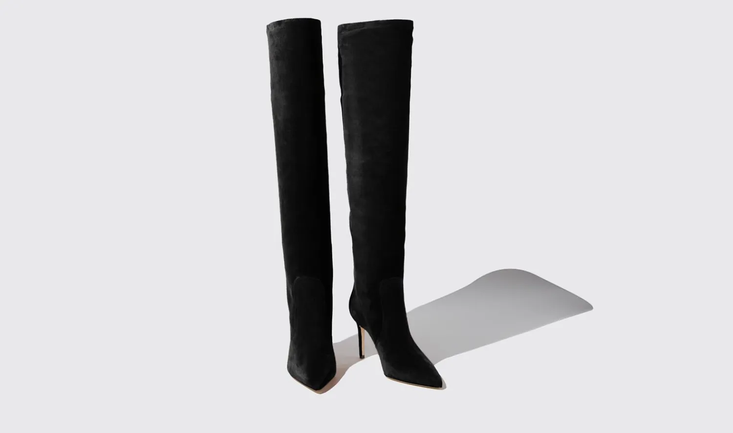 Fashion Scarosso Carra Black Suede Black - Suede