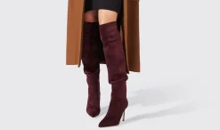 Cheap Scarosso Carra Burgundy Suede Burgundy - Suede