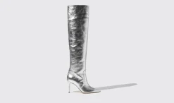 Cheap Scarosso Carra Silver Silver - Calf