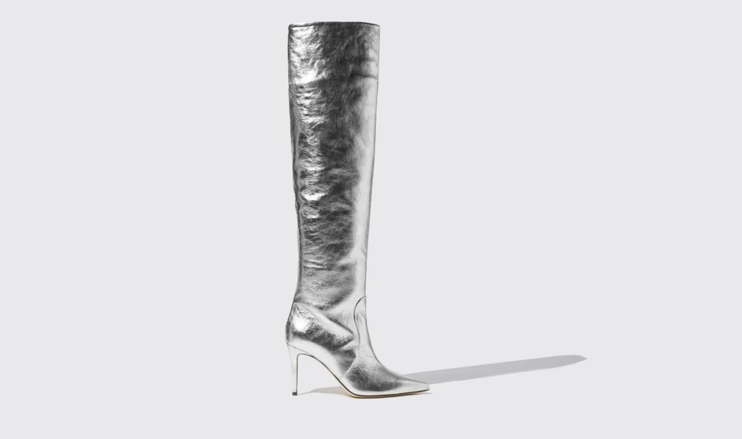 Cheap Scarosso Carra Silver Silver - Calf