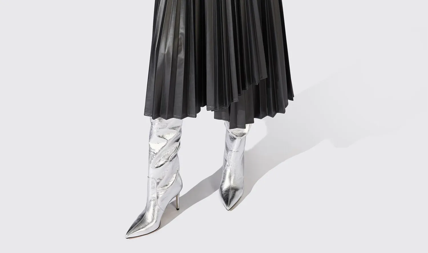 Cheap Scarosso Carra Silver Silver - Calf