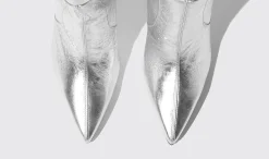 Cheap Scarosso Carra Silver Silver - Calf