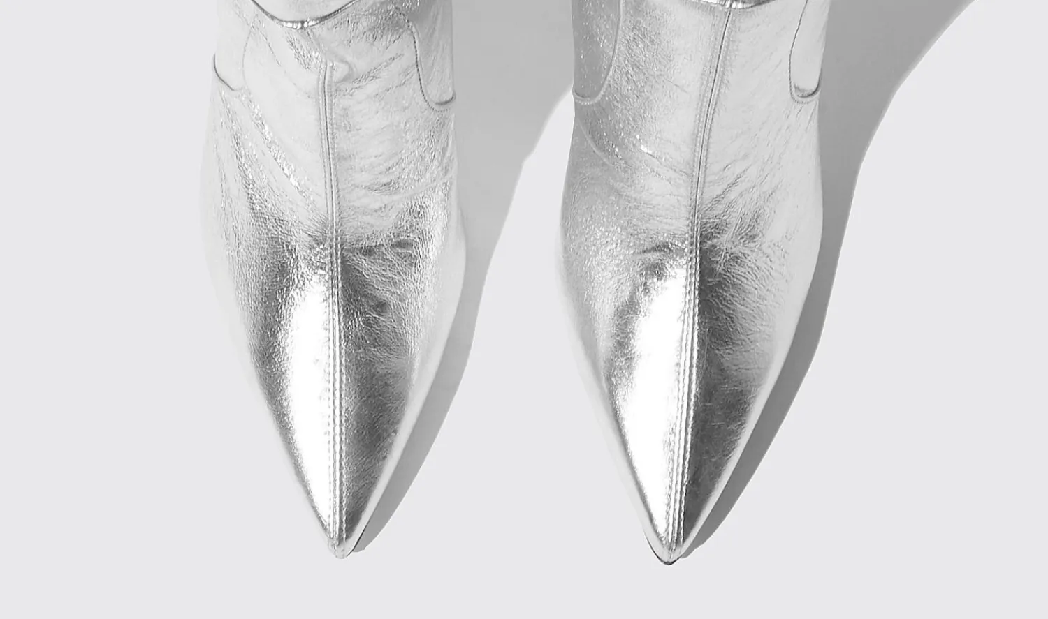 Cheap Scarosso Carra Silver Silver - Calf