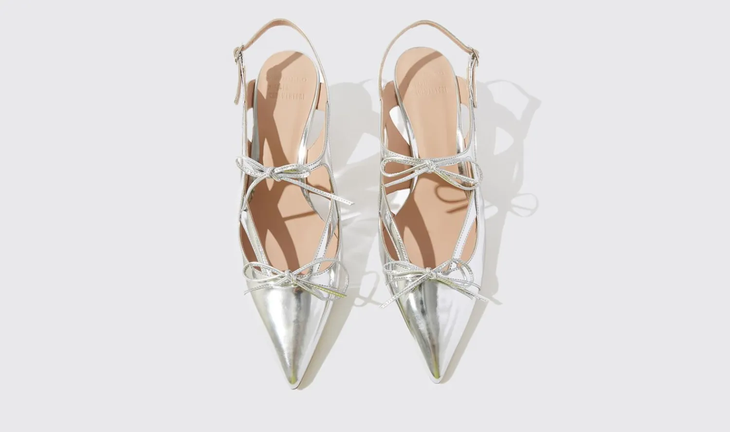 Clearance Scarosso Cinderella Silver - Laminated Calf