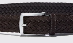 Cheap Scarosso Cintura Marrone Intrecciata Scamosciata Brown Suede