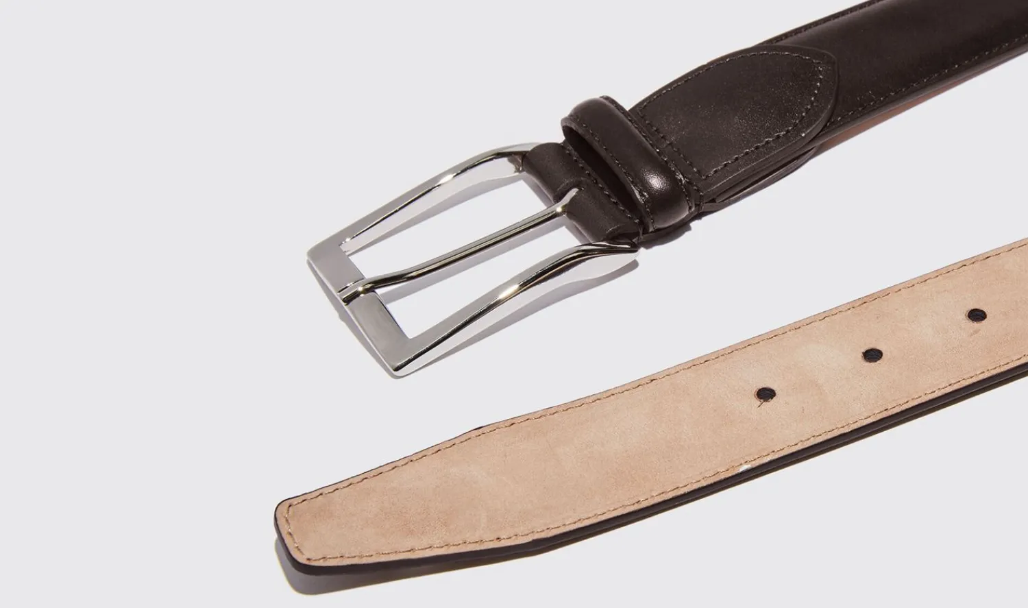 Online Scarosso Cintura Marrone Scuro Classica Dark Brown Calf