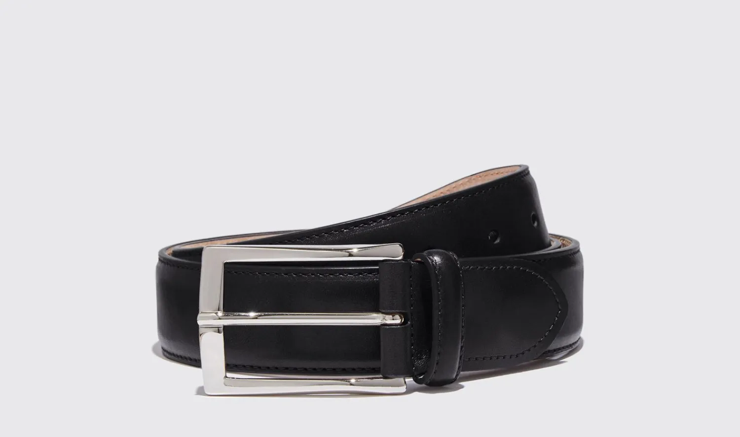 Outlet Scarosso Cintura Nera Classica Black Calf