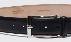 Outlet Scarosso Cintura Nera Classica Black Calf