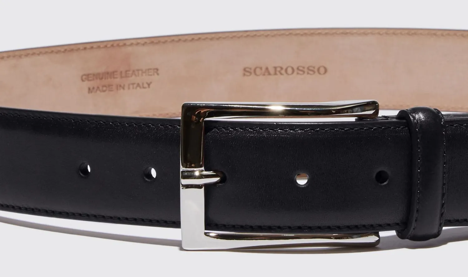 Outlet Scarosso Cintura Nera Classica Black Calf