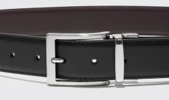 New Scarosso Cintura Reversibile Liscia Nera/Marrone Black Calf
