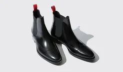 Shop Scarosso Dario Nero Black Calf