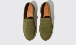 Shop Scarosso Diego Green Suede Green - Suede