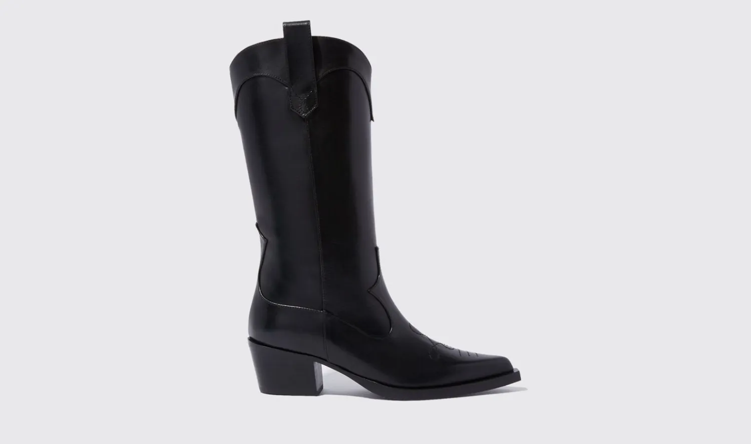 Clearance Scarosso Dolly Black Black - Calf