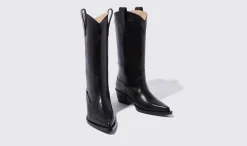 Clearance Scarosso Dolly Black Black - Calf