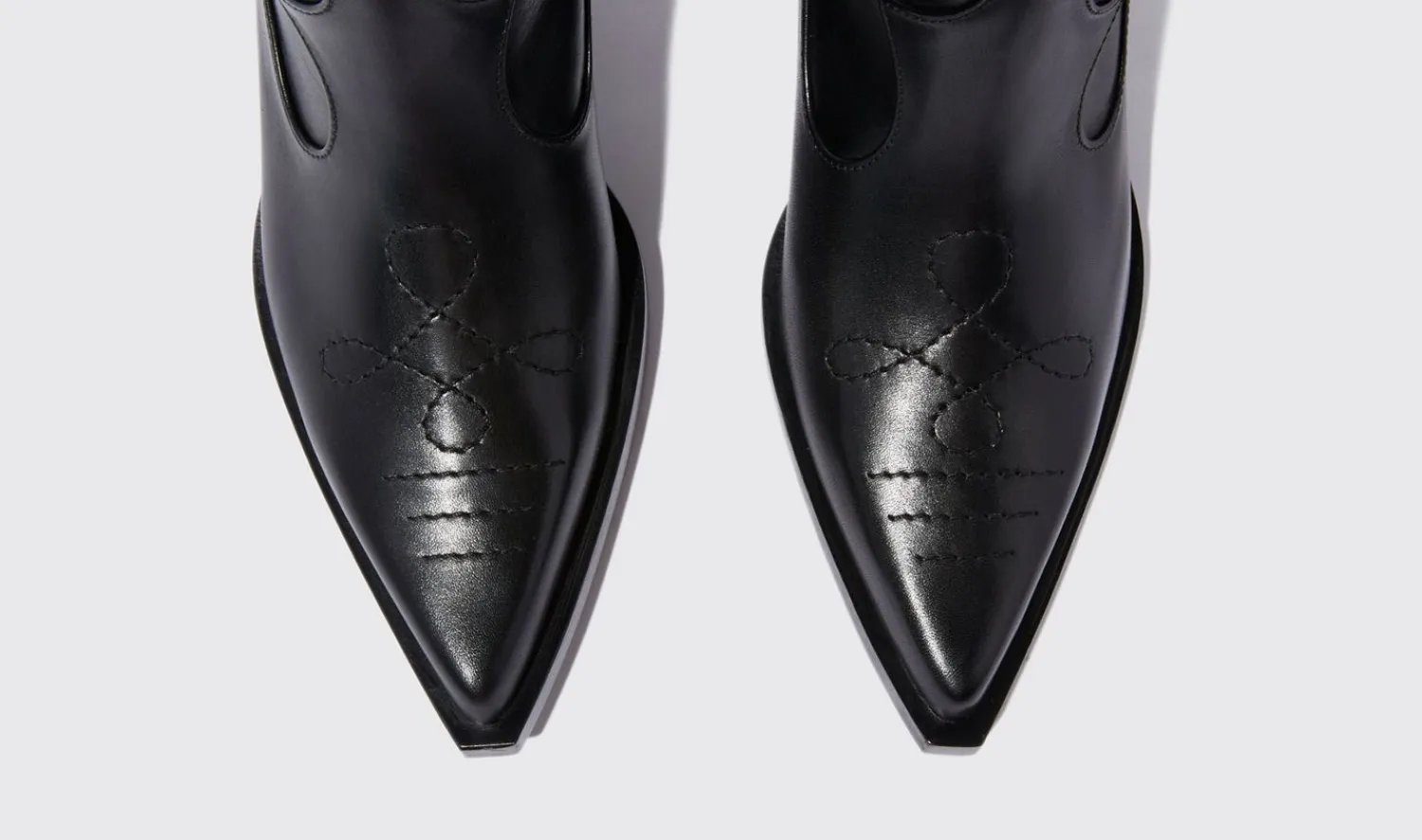 Clearance Scarosso Dolly Black Black - Calf