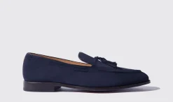 Best Sale Scarosso Duccio Abisso Scamosciato Leggero Dark Blue Suede