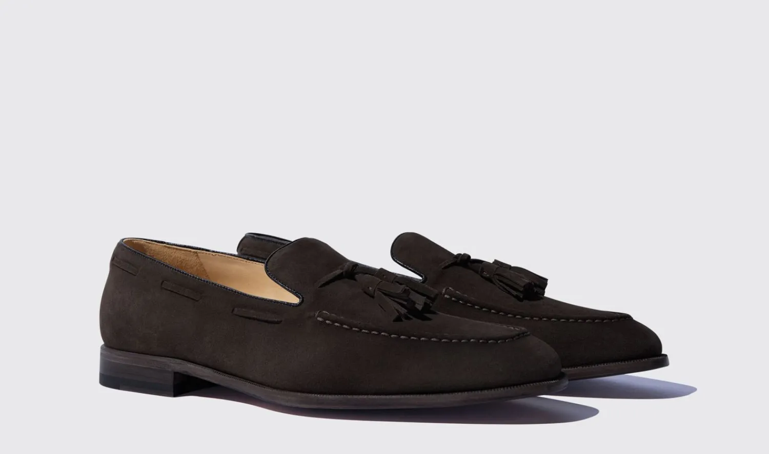 Cheap Scarosso Duccio Ebano Scamosciato Leggero Dark Brown Suede