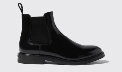 Best Sale Scarosso Eric Black Bright Black - Brushed Calf