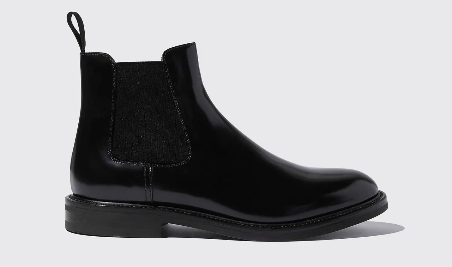 Best Sale Scarosso Eric Black Bright Black - Brushed Calf