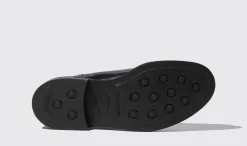 Best Sale Scarosso Eric Black Bright Black - Brushed Calf