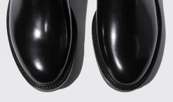 Best Sale Scarosso Eric Black Bright Black - Brushed Calf
