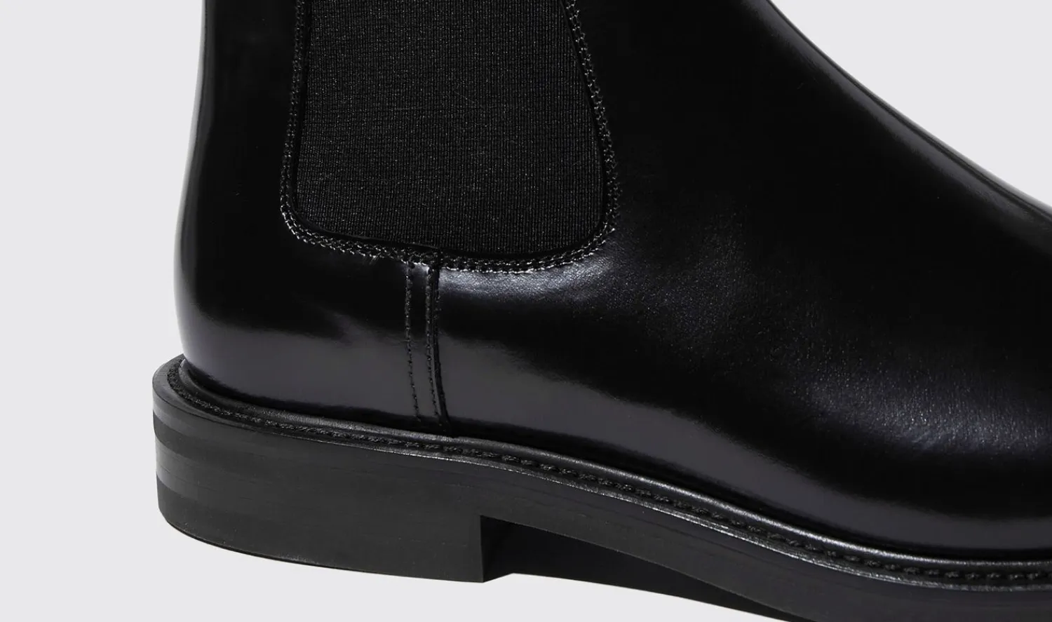Best Sale Scarosso Eric Black Bright Black - Brushed Calf
