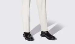 Best Sale Scarosso Eric Black Bright Black - Brushed Calf