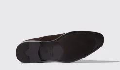 Shop Scarosso Francesco Moro Scamosciato Dark Brown Suede