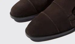 Shop Scarosso Francesco Moro Scamosciato Dark Brown Suede