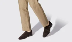 Cheap Scarosso Gervasio Ebano Scamosciato Leggero Dark Brown Suede - Light Line