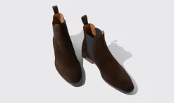 Best Scarosso Giacomo Brown Brown Suede - Jetsetter Edition