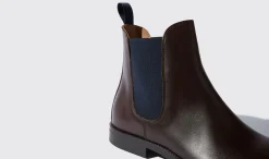 Flash Sale Scarosso Giacomo Testa Di Moro Brown Calf - Blue Stretch