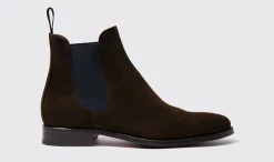 Shop Scarosso Giancarlo Moro Scamosciato Brown Suede