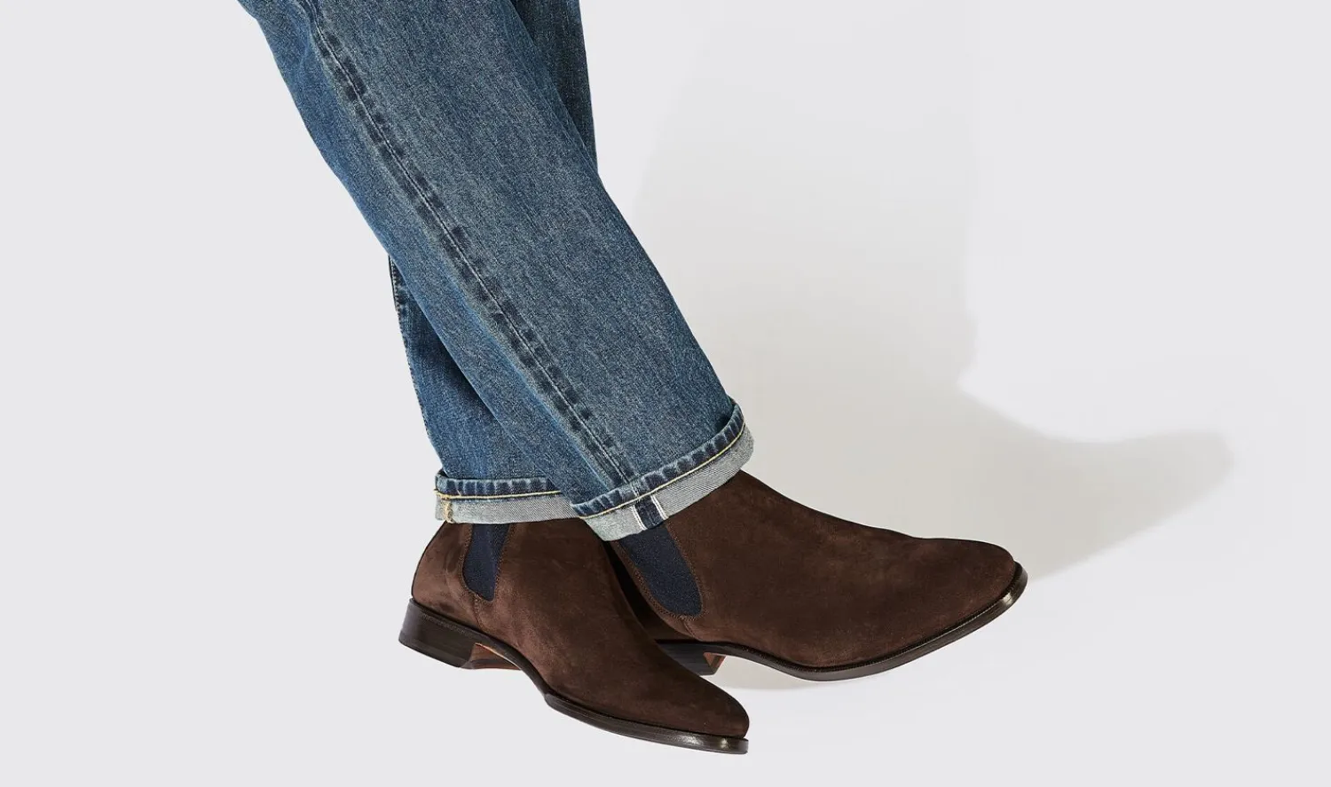 Shop Scarosso Giancarlo Moro Scamosciato Brown Suede