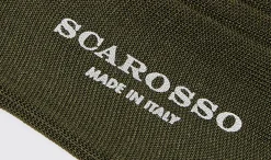Cheap Scarosso Green Cotton Calf Socks Green - Cotton