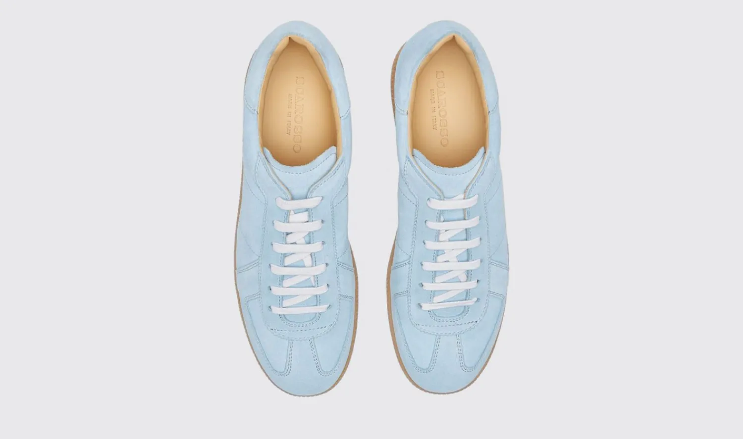 Clearance Scarosso Hans Light Blue Suede Light Blue - Suede